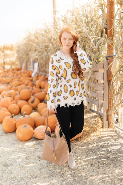 Mellow Yellow Leopard Sweater