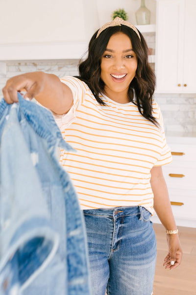 Mellow Yellow Striped Top