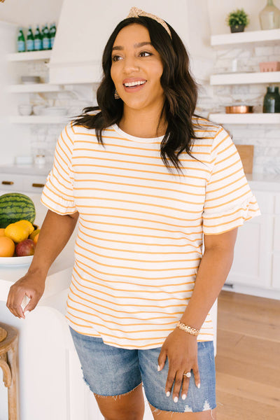 Mellow Yellow Striped Top