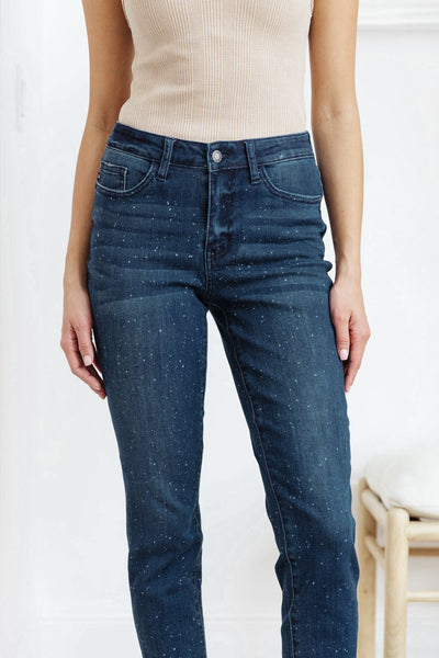 Mid-Rise Relaxed Fit Mineral Wash Jeans