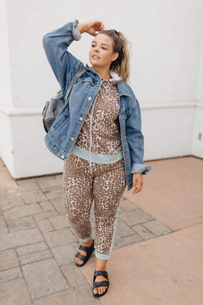 Mint Leopard Joggers