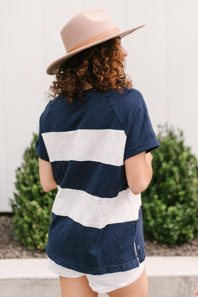 Modern Brenton Top in Navy