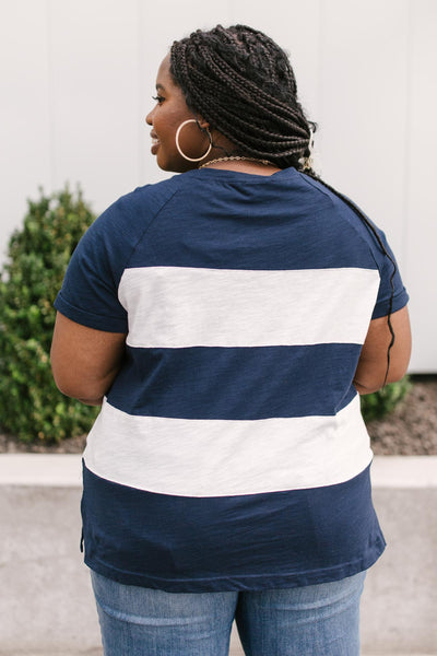 Modern Brenton Top in Navy