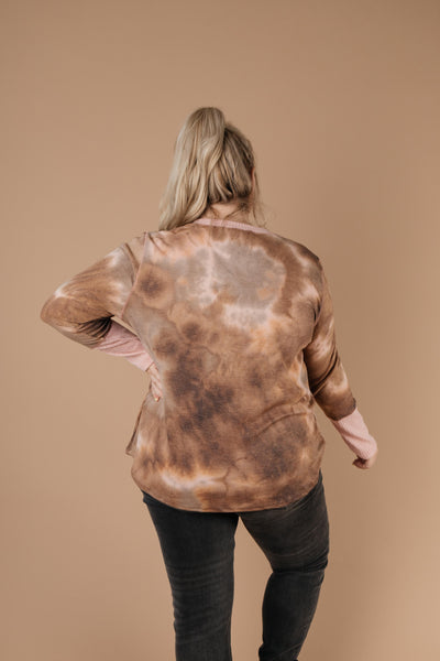 New Neutrals Tie Dye Top