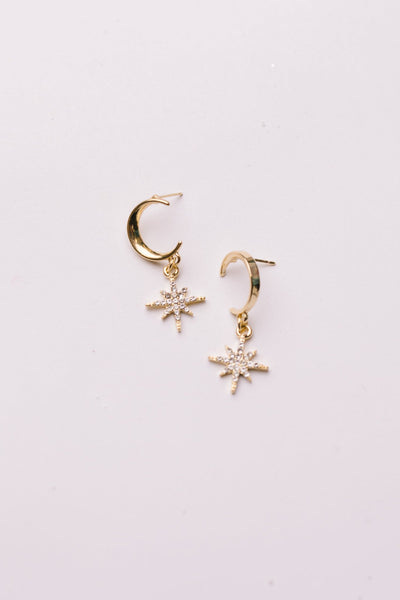 North Star Drop Earrings