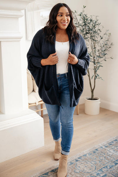 Not Your Grandmother's Cardigan in Navy