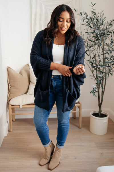 Not Your Grandmother's Cardigan in Navy