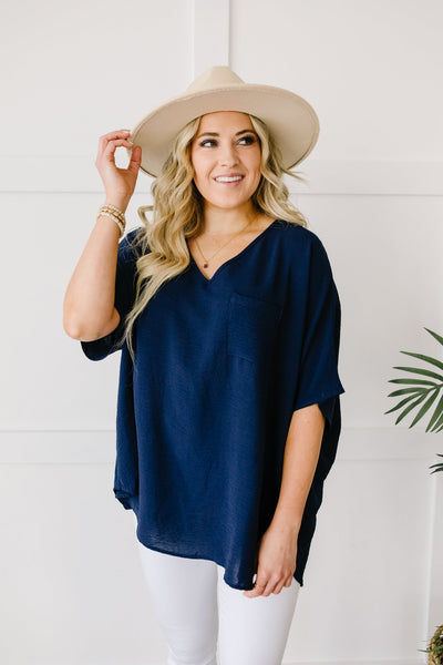 Ocean Breeze Navy Top