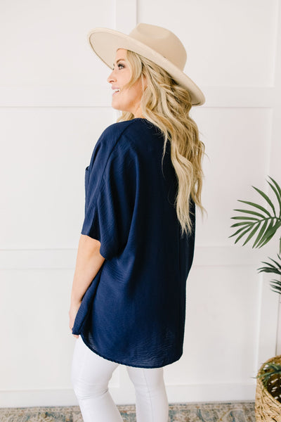 Ocean Breeze Navy Top