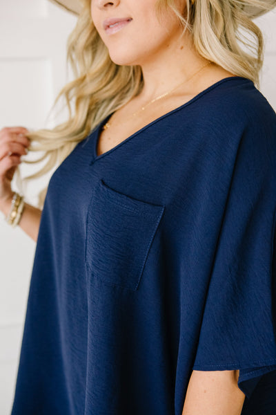 Ocean Breeze Navy Top