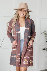 Olivia Printed Cardigan