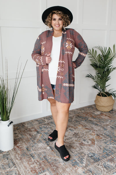 Olivia Printed Cardigan