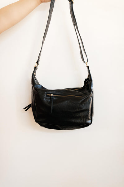 Onyx Vintage Hobo Bag