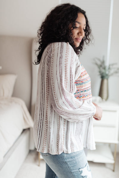 Open Sky Boho Tunic in Ivory