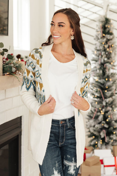 Oslo Knit Cardigan in Ivory