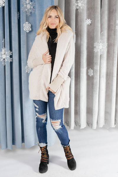 Overly Cozy Cardigan in Ivory