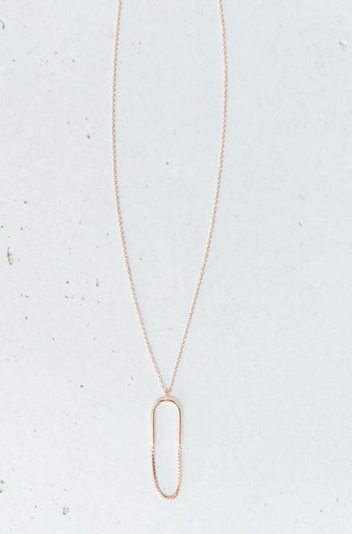 Paperclip Pendant Necklace