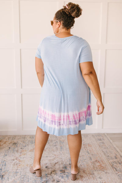 Parallel Lines Tie Dye Dress