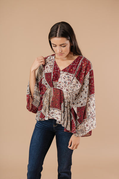 Patch Things Up Date Night Blouse