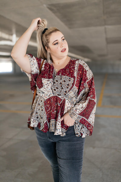 Patch Things Up Date Night Blouse