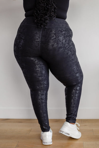 Perfect Fit Black Foil Leggings