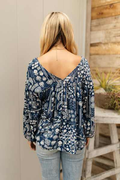 The Perfect Picnic Top in Navy