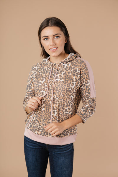 Pink Leopard Hoodie