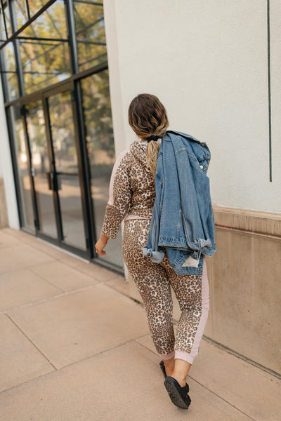 Pink Leopard Joggers