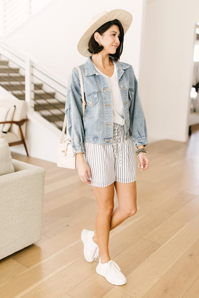 Pinstripe Perfection Shorts