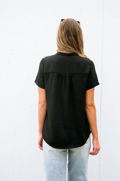 Pleasant Surprise Top In Black