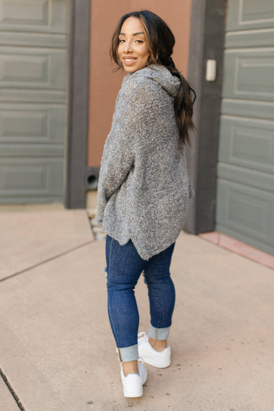 Popcorn And A Movie Sweater in Gray