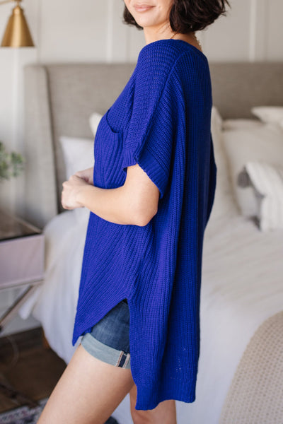 Pure Bliss Knit Top in Royal