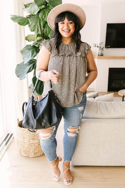 Ruffled Yoke Blouse