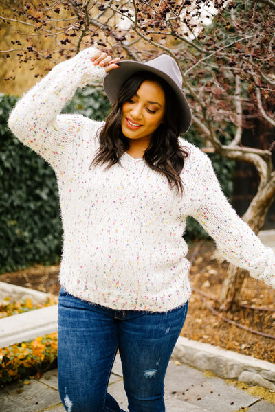 Rainbow Speckled Sweater