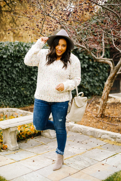 Rainbow Speckled Sweater