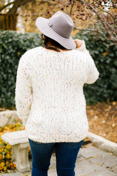 Rainbow Speckled Sweater