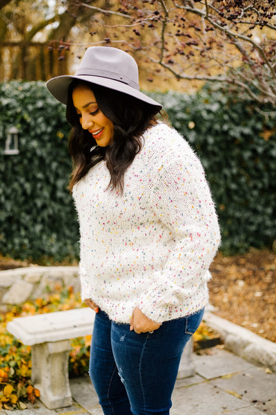 Rainbow Speckled Sweater