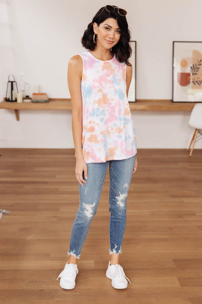 Rainbow Light Tie-dye Tank