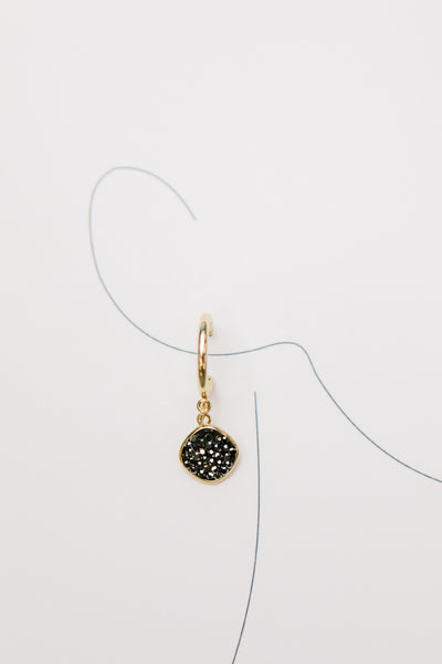 Rhinestone Pendant Huggies