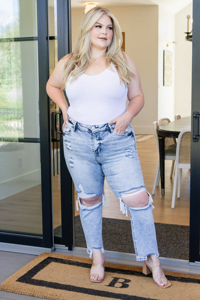 Rizzo Crop Straight Jeans