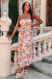 DELETE THIS PRODUCT Romantic Roses Maxi Dress in Blush