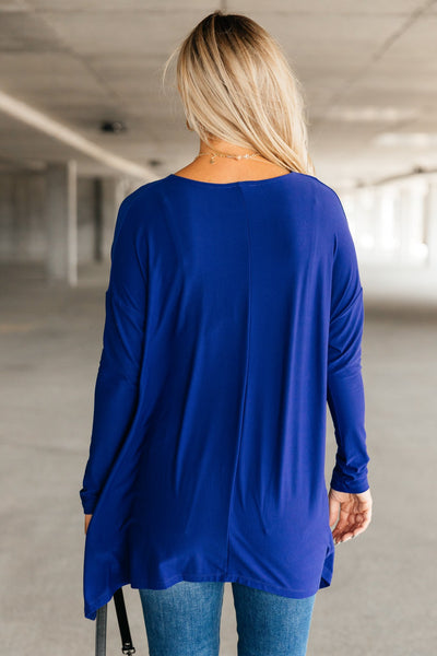 Royalty Blue V Neck Top