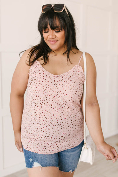 Ruffles & Dots Camisole In Pink