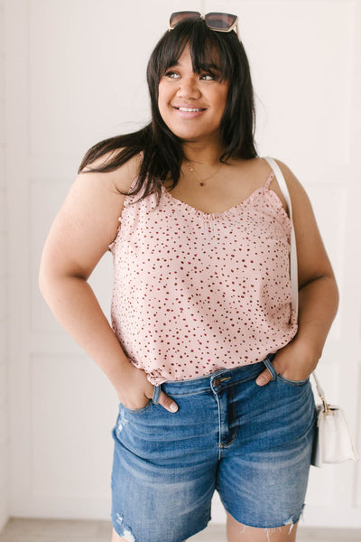 Ruffles & Dots Camisole In Pink