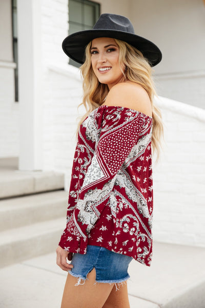 Runaway Top in Burgundy