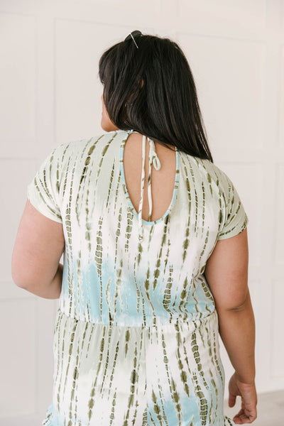 Sage Bamboo Tie Dye Romper