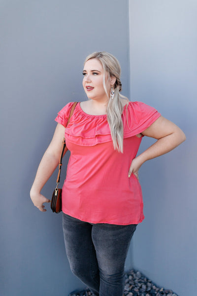 Sexy Señorita Off-Shoulder Top In Pink