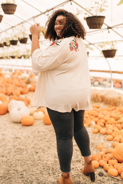 Shoulder Details Cream Cardigan