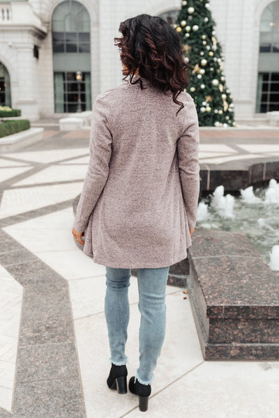 DOORBUSTER Sienna Sweater knit Cardigan In Light Blush