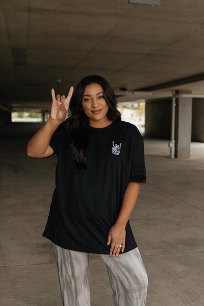 Skull Hand Embroidered Tee